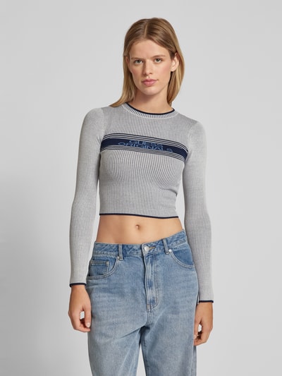 Guess Jeans Longsleeve mit Label-Stitching 'JACQUARD' Offwhite 4