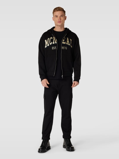 MCNEAL Sweatjack met labelstatement  Zwart - 1