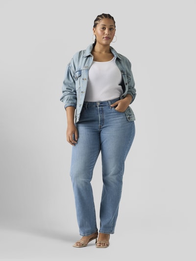 Levi's® 300 straight fit jeans van katoenmix Lichtblauw - 6