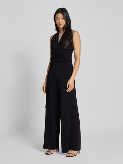 Weekend Max Mara Jumpsuit in Wickel-Optik Modell 'GENZANA' Black 1