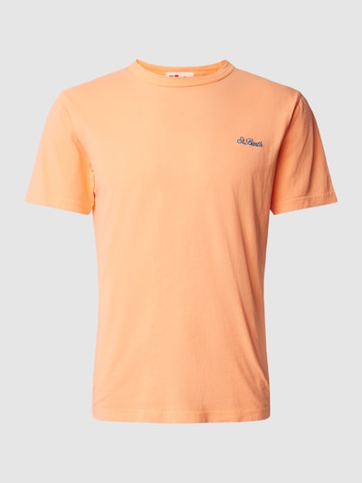 MC2 Saint Barth T-Shirt mit Label-Stitching Modell 'DOVER' Orange 1