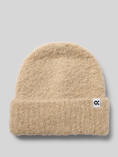 OPUS Beanie mit Label-Detail Modell 'Awomi' Beige 1