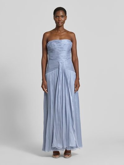 LUXUAR FASHION Abendkleid mit Raffungen Hellblau 4