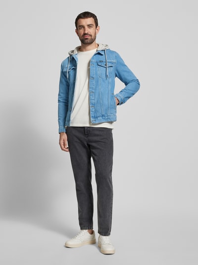 CARS JEANS Jeansjack met capuchon, model 'TREY' Lichtblauw - 1