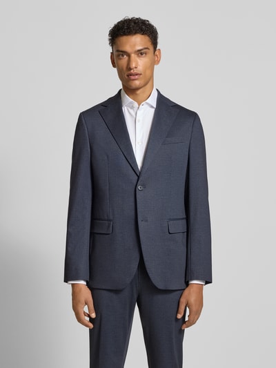 HECHTER PARIS Pak met reverskraag, model 'London' Marineblauw - 4