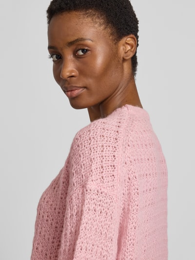 JOOP! Loose Fit Strickpullover mit Alpaka, Woll-Anteil Modell 'Kasita' Pink 3