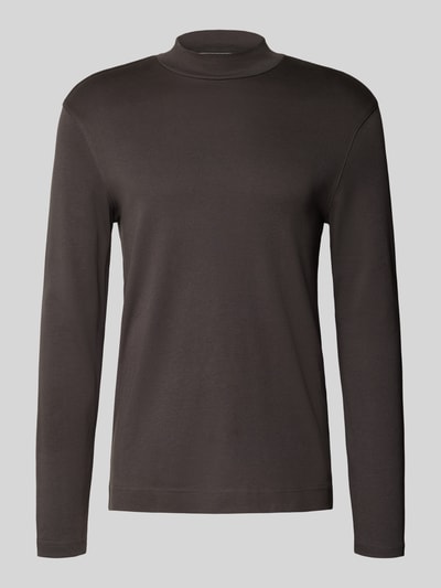 Christian Berg Men Shirt met lange mouwen en opstaande kraag Antraciet - 2