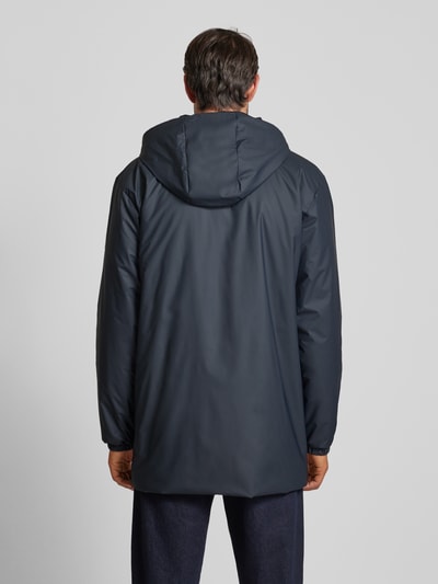 RAINS Jacke mit Zweiwege-Reißverschluss Modell 'LOHJA' Marine 5