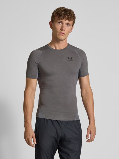 Under Armour T-shirt z nadrukiem z logo Antracytowy 4