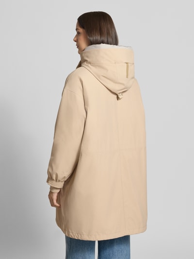 g-lab regular fit lange jas met tweewegritssluiting model 'Joy' Beige - 5