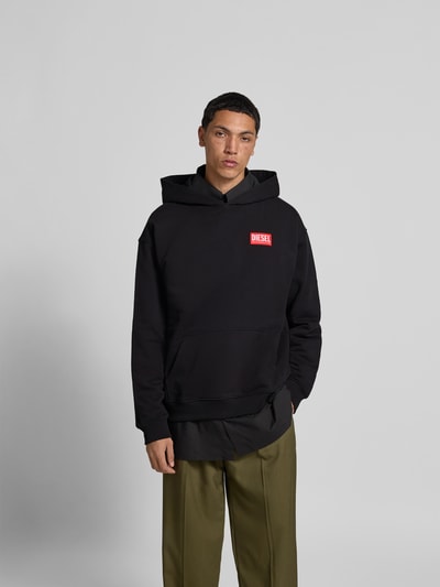 Diesel Oversized Hoodie mit Logo-Patch Black 4