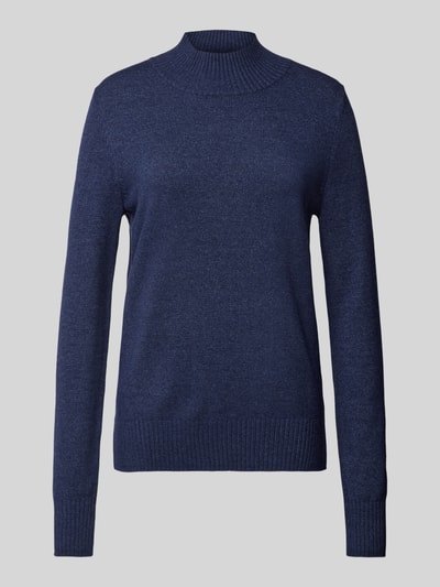 Christian Berg Woman Gebreide pullover met ribboorden, model 'Aliv' Donkerblauw - 2