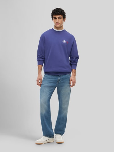 Tommy Jeans Bluza dresowa z czystej bawełny, krój regular fit Szaroniebieski 1