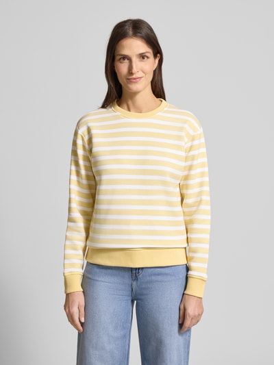 Christian Berg Woman Regular Fit Sweatshirt aus Baumwoll-Mix Hellgelb 4