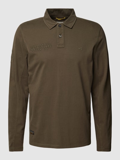 camel active Poloshirt im langärmeligen Design Khaki 2