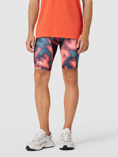 Under Armour Shorts mit Allover-Muster Dunkelrot 4