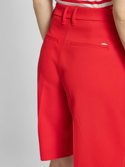 Gardeur Korte regular fit broek met persplooien, model 'FRANCA4' Rood - 3