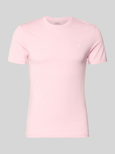 Productfoto, Regular Fit T-shirt uit puur katoen van Polo Ralph Lauren, look: effen, ronde hals, korte mouw, jersey, logostitching