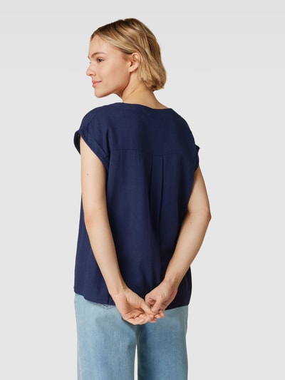SMASHED LEMON Blusenshirt mit Leinen-Anteil Marine 5