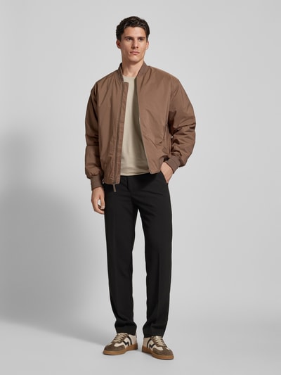 CK Calvin Klein Bomberjacke mit Reißverschlusstaschen Modell 'SPORT HERO BOMBER' Beige 1