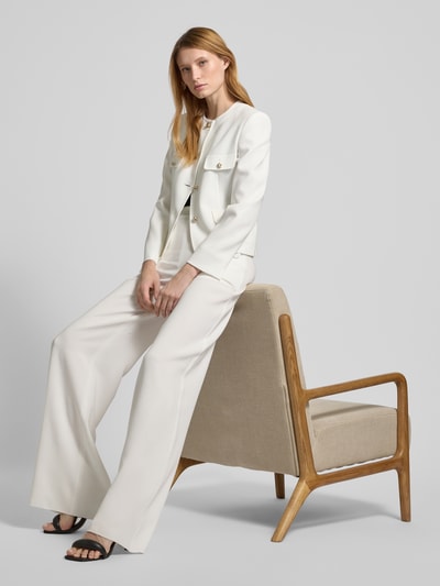 Max Mara Studio Blazer mit aufgesetzten Pattentaschen Modell 'YANA' Weiss 1