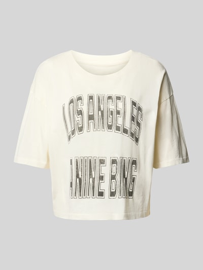 Anine Bing T-Shirt mit Los-Angeles-Frontprint Beige 1