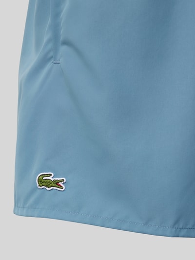 Lacoste Regular fit zwembroek met logobadge Petrol - 2