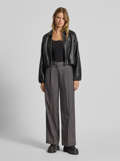 JJXX Wide Fit Stoffhose mit Viskose-Anteil Modell 'Ellis' Hellgrau 1