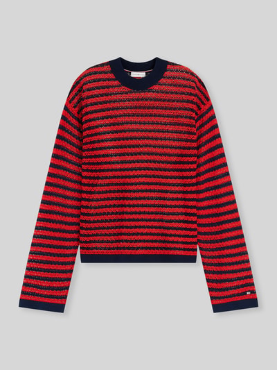 Tommy Hilfiger Regular Fit Pullover aus Baumwoll-Mix ' Rot 2