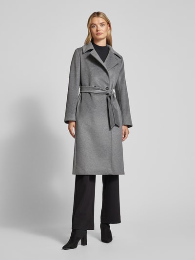 Max Mara Studio Jas met tailleriem Middengrijs - 4