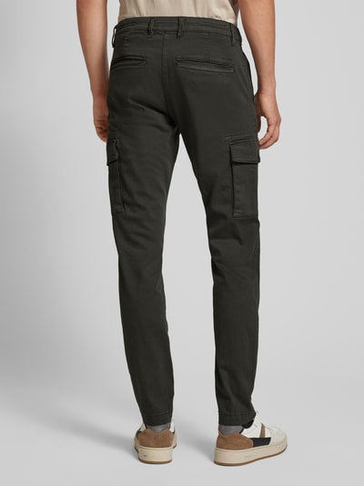 MAC Tapered fit cargobroek met riemlussen, model 'Driver' Olijfgroen - 5