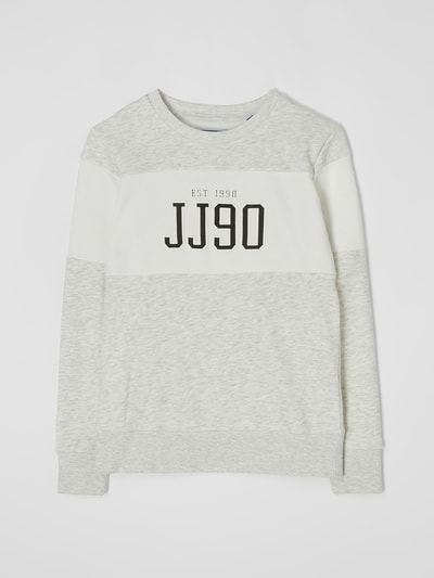 Jack & Jones Sweatshirt mit Logo Modell 'Cemb' Offwhite Melange 1