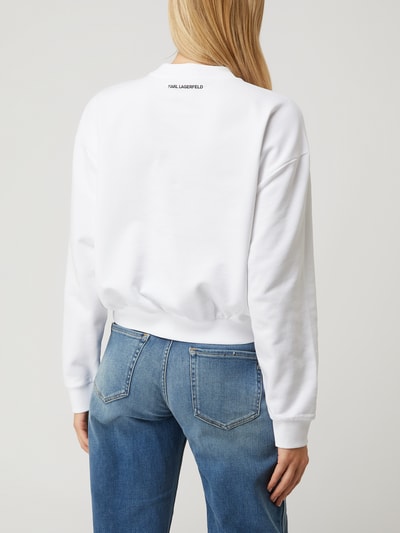 Karl Lagerfeld Sweatshirt aus Bio-Baumwolle Offwhite 5