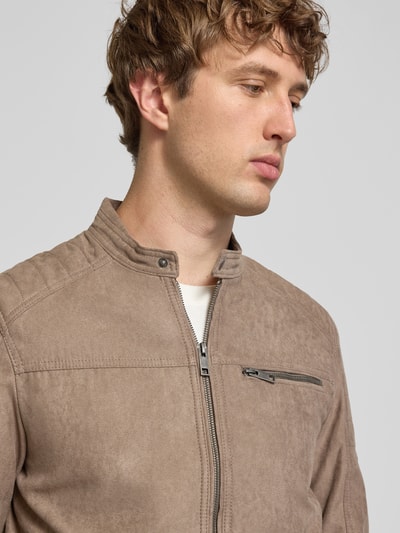 JACK & JONES Jack in bikerlook, model 'Rocky' Taupe - 3
