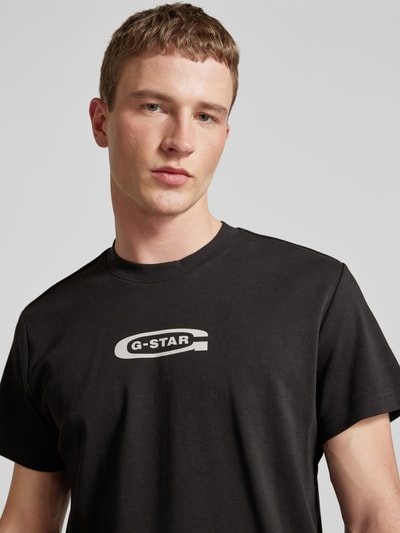 G-Star Raw T-Shirt mit Label-Print Black 3