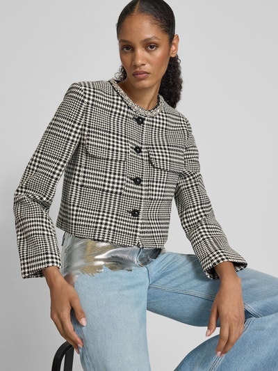 Self-Portrait Jacke mit Woll-Anteil Black 3