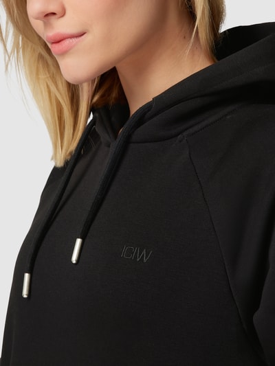 ICANIWILL Hoodie mit Logo-Stitching Modell 'Everyday' Schwarz 3