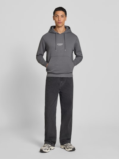 JACK & JONES Regular Fit Hoodie aus Baumwoll-Mix Modell 'Soho' Hellgrau 1