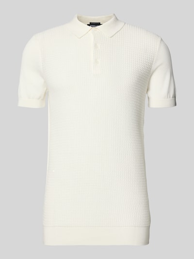 Strellson Regular Fit Poloshirt aus reiner Baumwolle Offwhite 2
