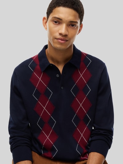 Tommy Hilfiger Regular Fit Pullover aus reiner Baumwolle Marine 3