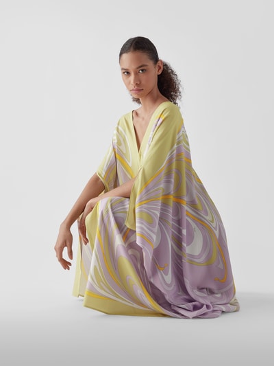 Emilio Pucci Kaftan mit floralem Muster Flieder 3