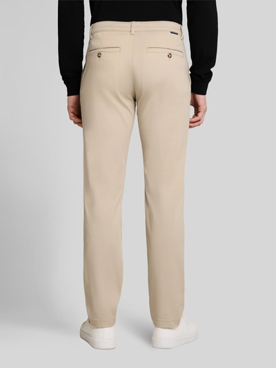 Tom Tailor straight fit chino van katoenmix Beige - 5