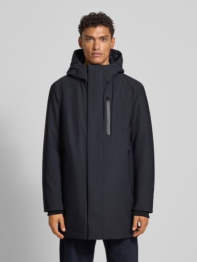 Strellson Regular fit parka met capuchon, model 'FLEX CROSS' Marineblauw - 4