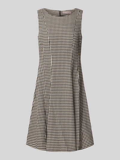 Produktfoto, Minikleid mit Hahnentrittmuster von Christian Berg Woman Selection mit Rundhalsausschnitt und A-Linie, Material-Mix mit Viskose-Anteil