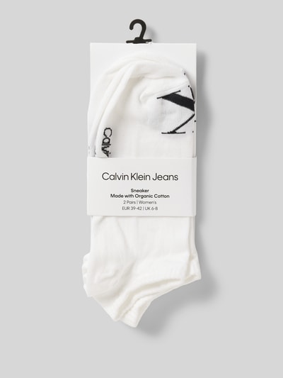 Calvin Klein Jeans Socken mit Label-Schriftzug im 2er-Pack Weiss 3