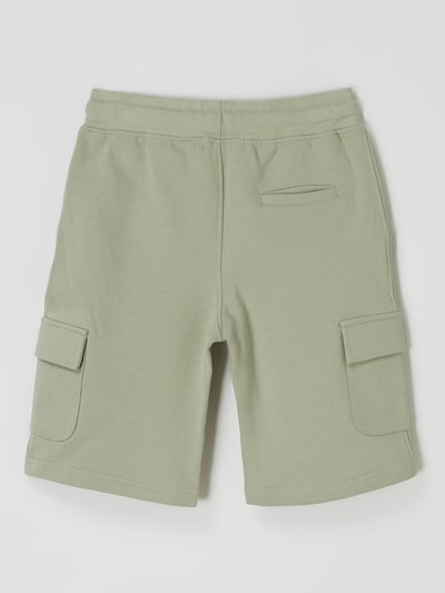 Marc O'Polo Sweatshorts met cargozakken  Rietgroen - 4