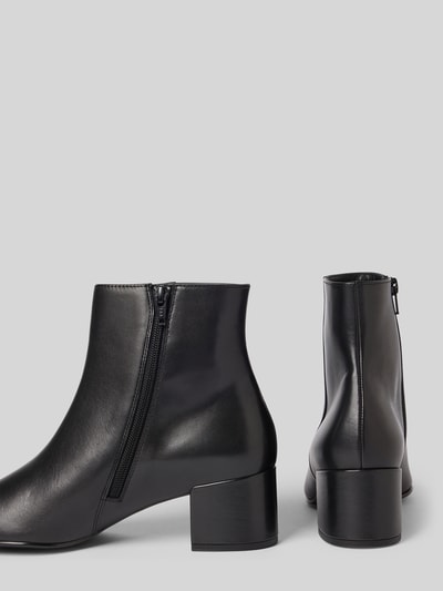 Högl Ankle Boots aus Leder mit Blockabsatz Black 2