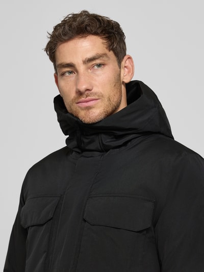 Didriksons Parka z kieszeniami z patką model ‘AIDEN’ Czarny 3