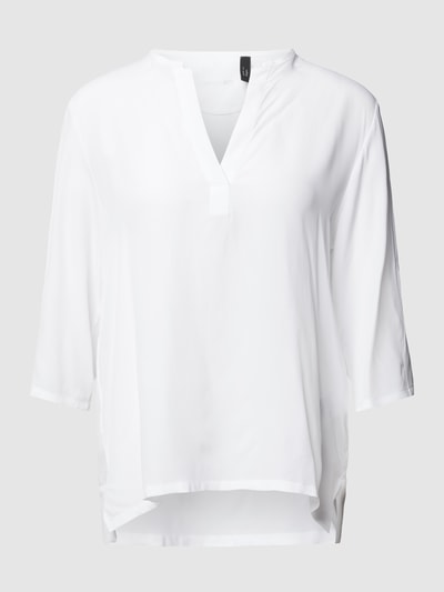 Marc Cain Bluse mit gerafften Ärmeln Offwhite 2