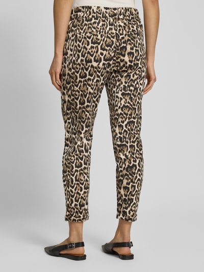 FREE/QUENT Spodnie wąskie z elastycznym pasem model ‘NANNI’ Jasnobrązowy 5